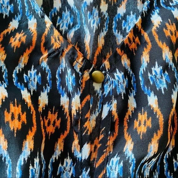 Vintage USA small shorts romper tribal design BOHO - Picture 4 of 5